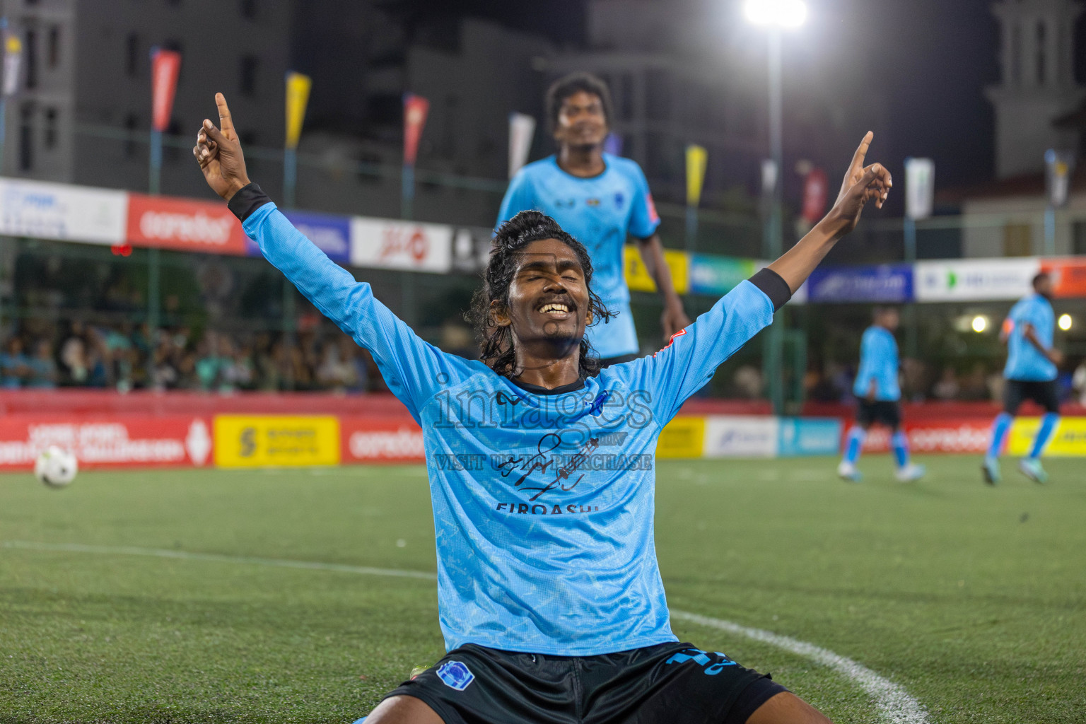 Dh Meedhoo vs Dh Bandidhoo in Day 3 of Golden Futsal Challenge 2024 was held on Thursday, 18th January 2024, in Hulhumale', Maldives Photos: Mohamed Mahfooz Moosa / images.mv