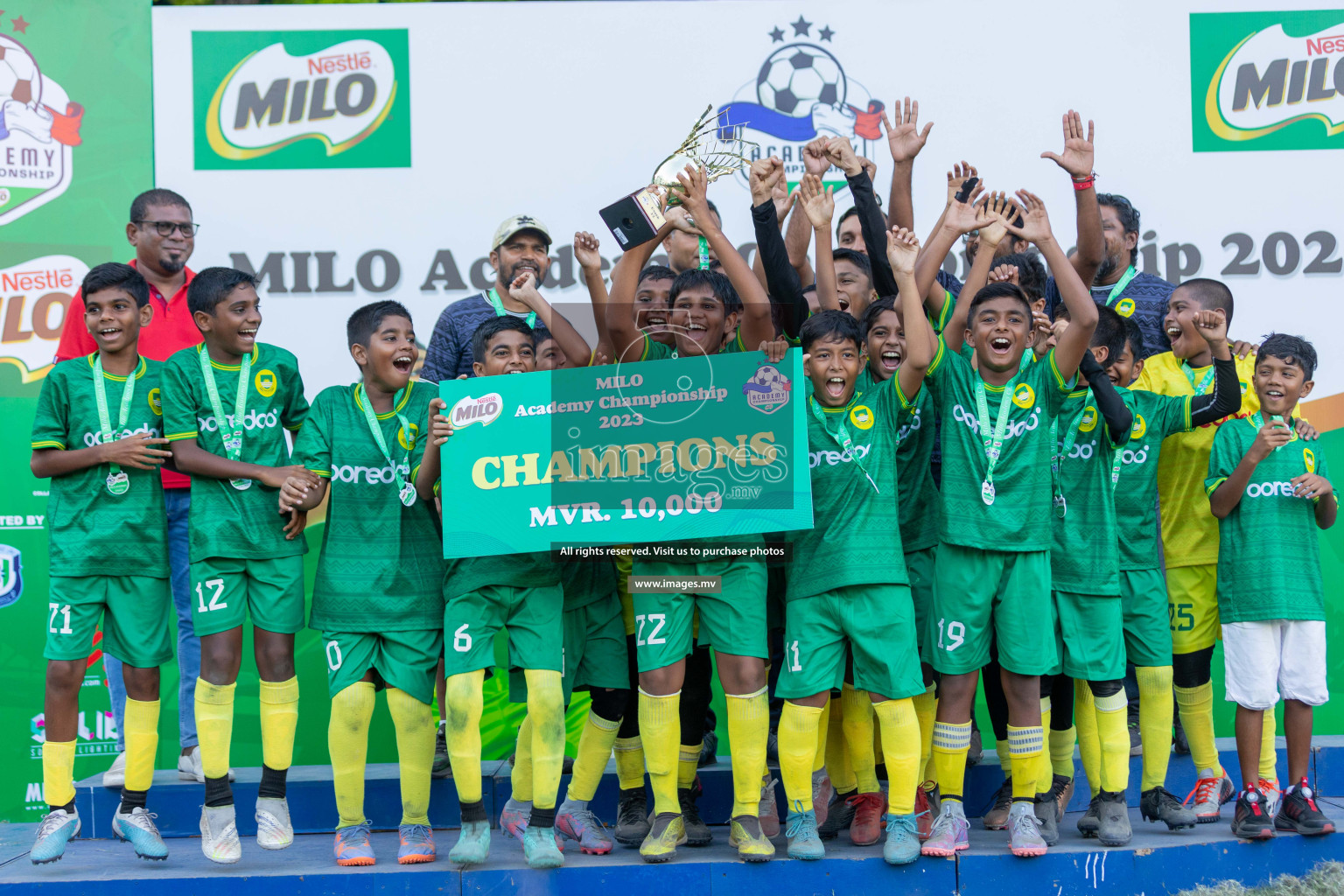 Day 2 of MILO Academy Championship 2023 (U12) was held in Henveiru Football Grounds, Male', Maldives, on Saturday, 19th August 2023. Photos: Shuu  / images.mv