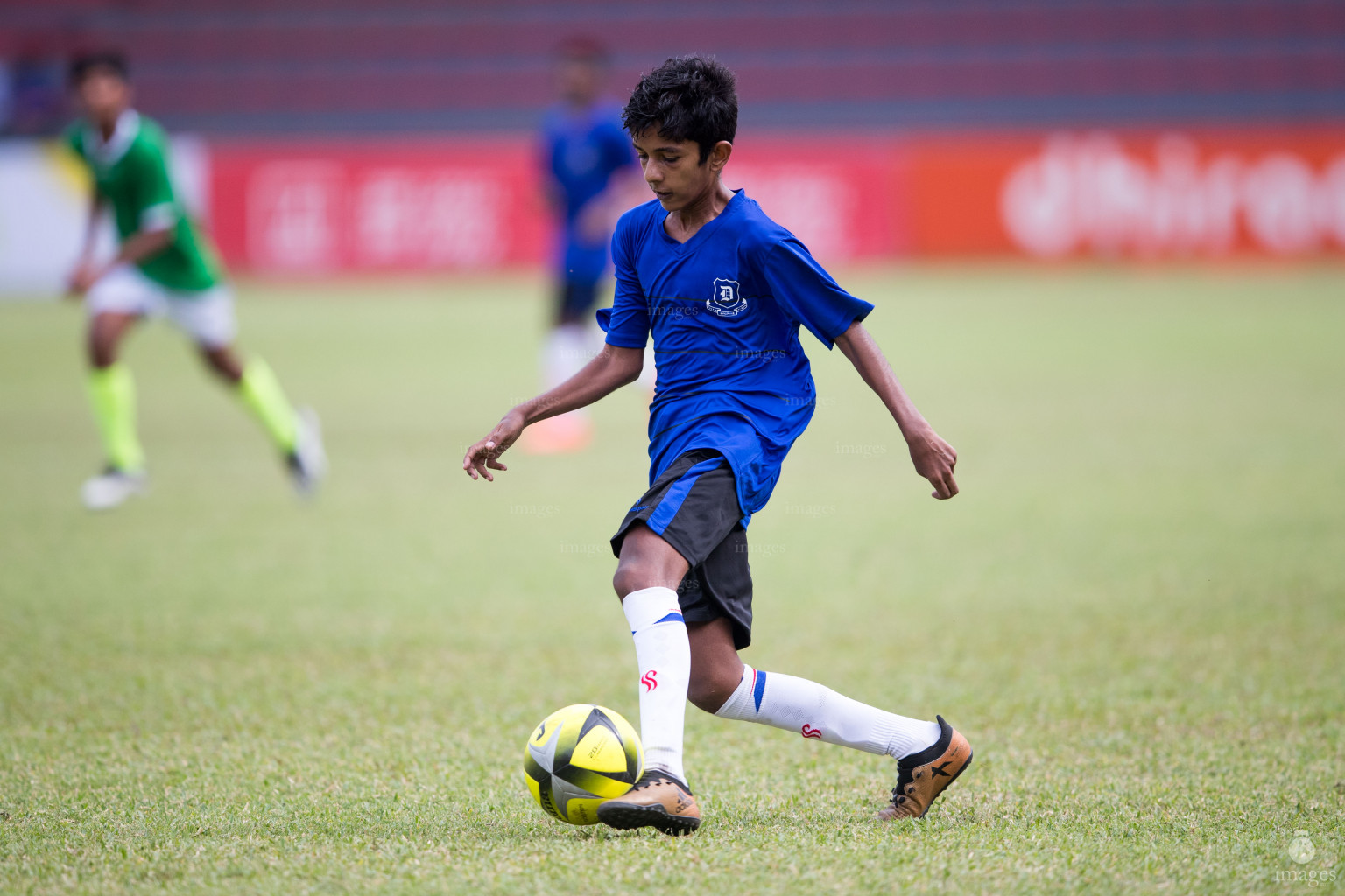 Dharumavantha School vs Gulhee School in Mamen Inter-School Football Tournament 2019 (U15) on 26th February 2019, Monday in Male' Maldives