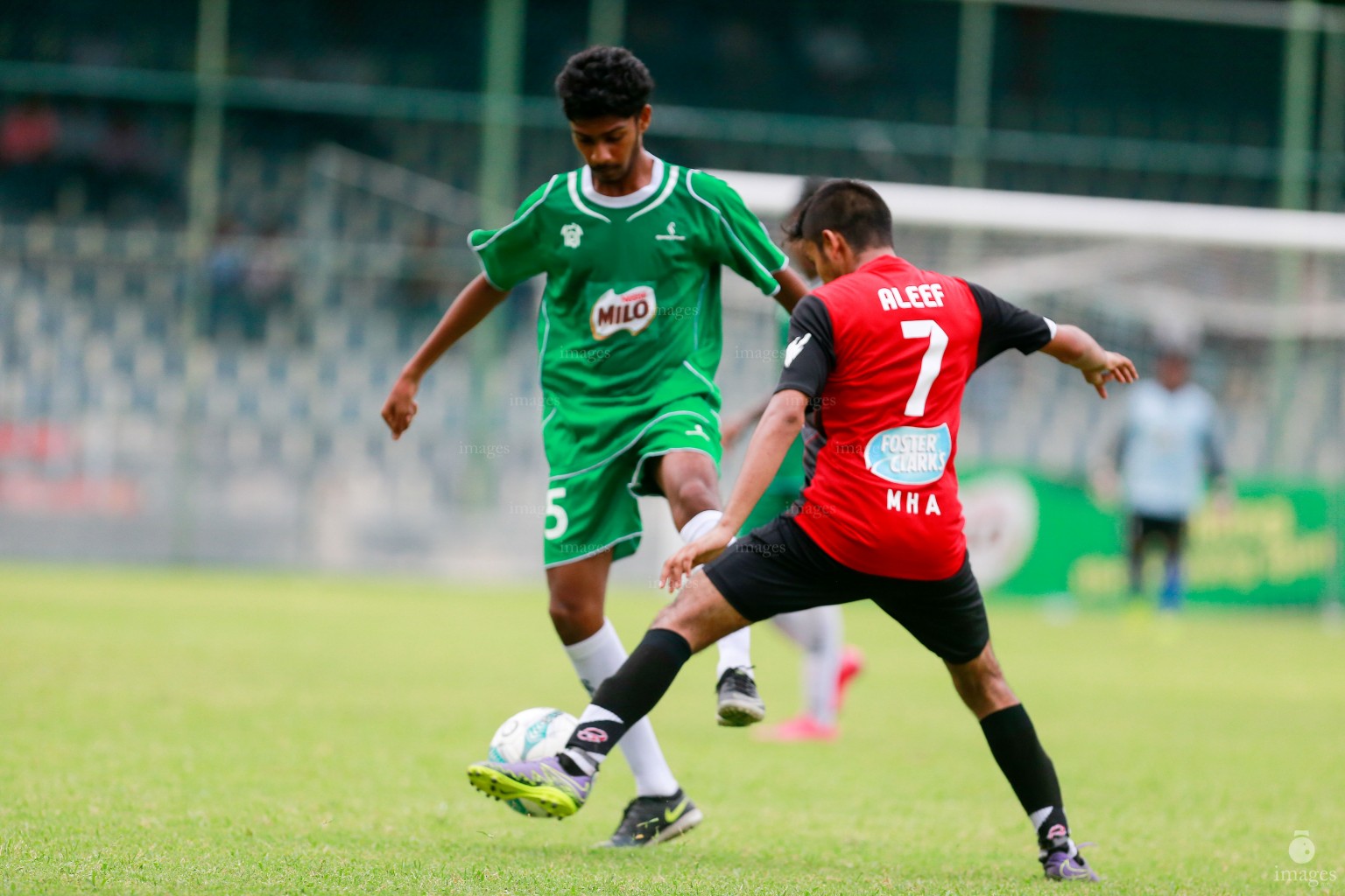 Finals of Interschool Under 16 between Dhaalu Atoll Education Center and Ghaazee School in Male', Maldives, Saturday, April. 15, 2016.(Images.mv Photo/ Hussain Sinan).