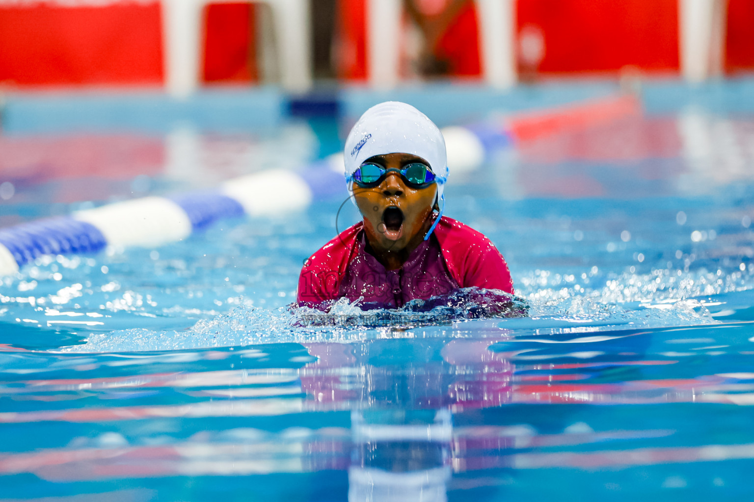Day 4 of BML 6th National Kids Swimming Kids Festival 2025 held in Hulhumale', Maldives on Thursday, 6th November 2024. 
Photos: Hassan Simah / images.mv