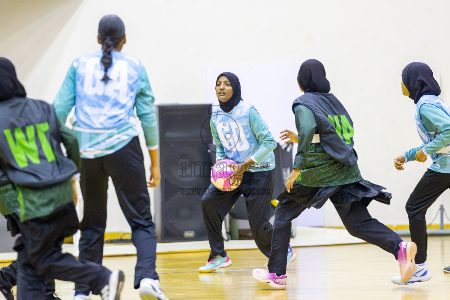 Day 5 of 26th Inter-School Netball Tournament 2025 was held in Social Center Indoor Hall on Wednesday, 22nd October 2025. Photos: Ismail Thoriq / images.mv