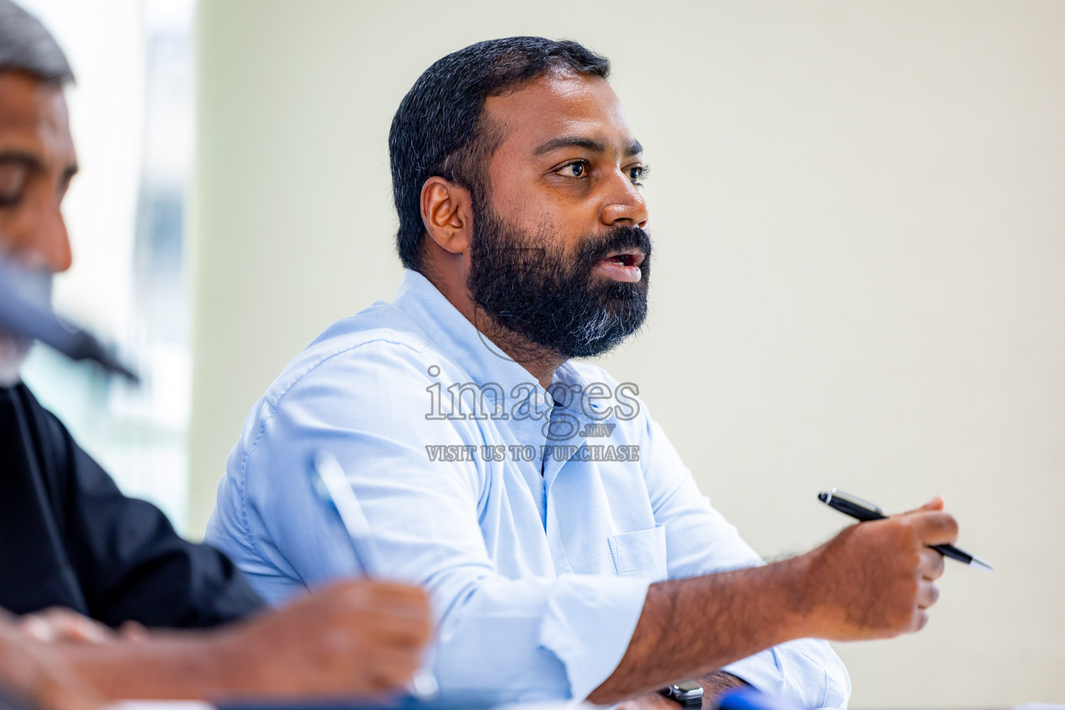 Press conference by FAM Normalization Committee was held at National Stadium in Male', Maldives on Sunday, 18th September 2024. Photos: Nausham Waheed / images.mv