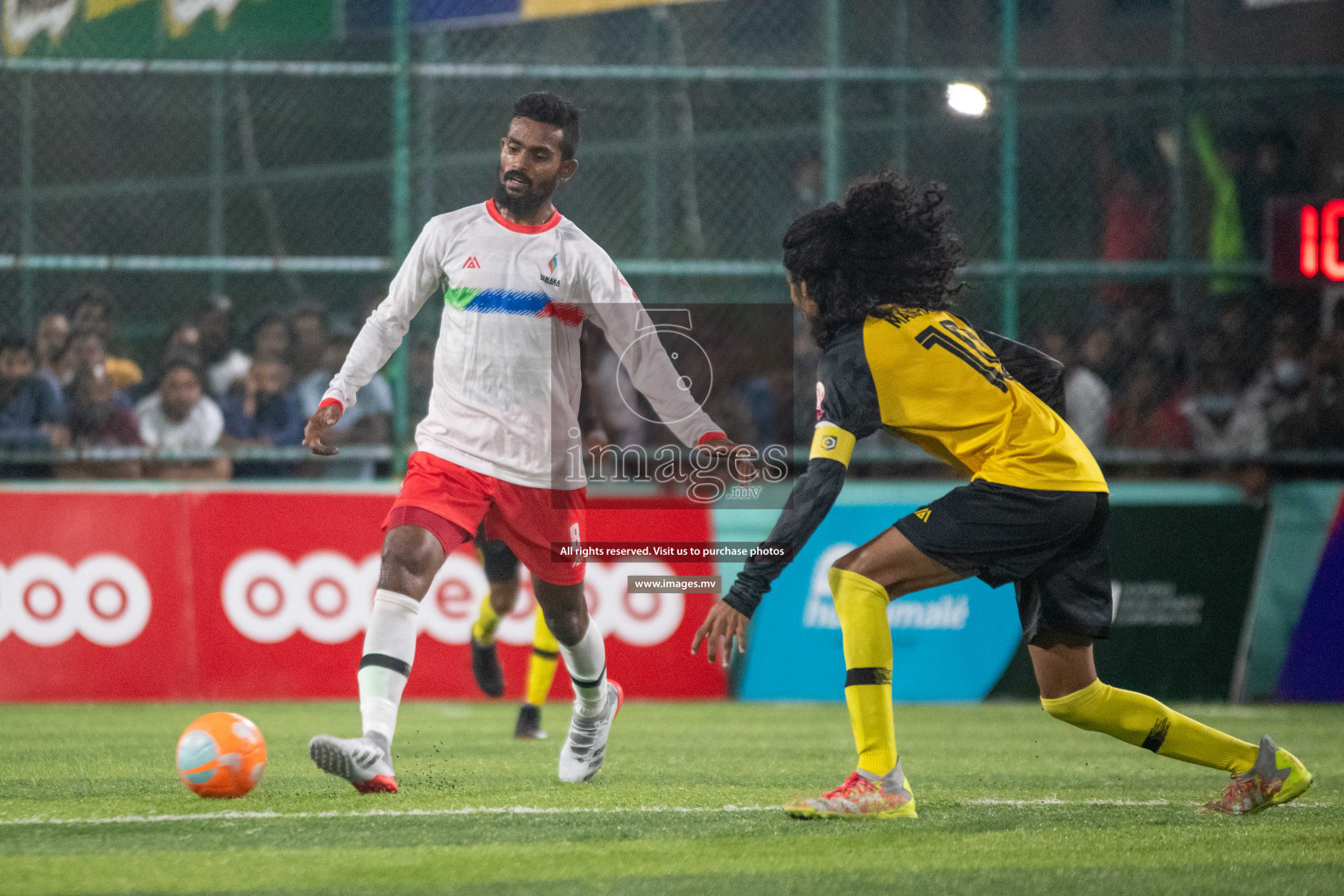 Team FSM Vs Prisons Club in the Semi Finals of Club Maldives 2021 held in Hulhumale, Maldives on 15 December 2021. Photos: Ismail Thoriq / images.mv