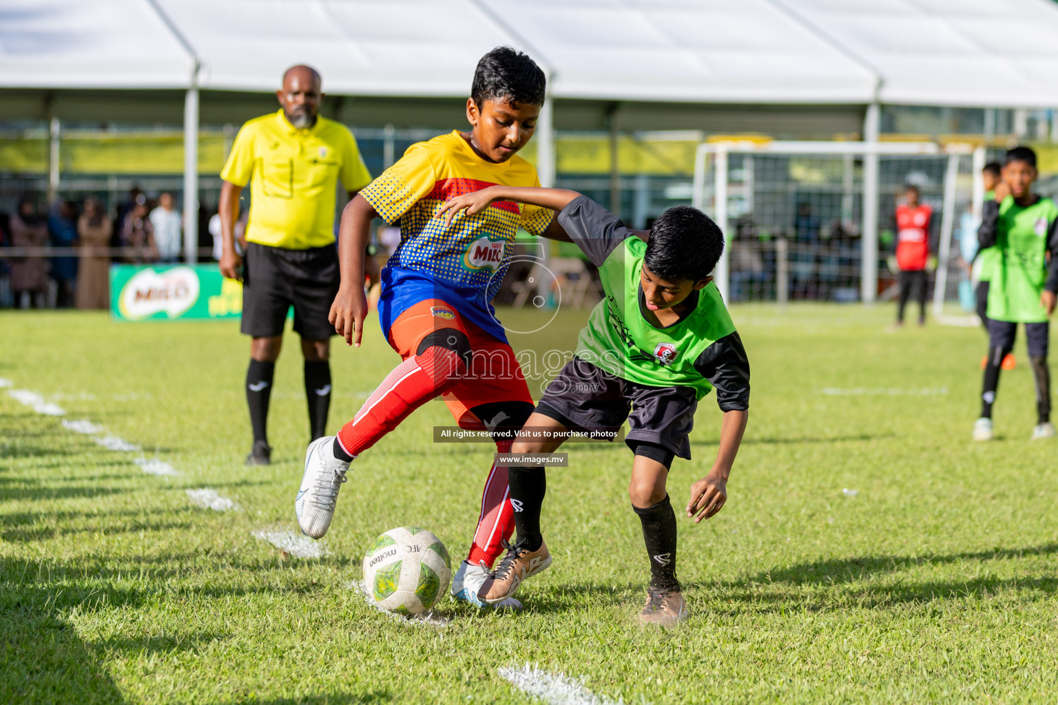 Day 1 of MILO Academy Championship 2023 (U12) was held in Henveiru Football Grounds, Male', Maldives, on Friday, 18th August 2023.