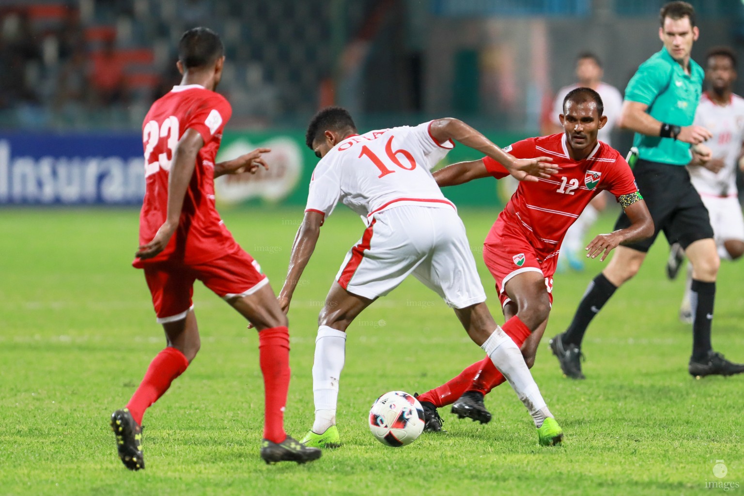 Asian Cup Qualifier between Maldives and Oman in National Stadium, on 10 October 2017 Male' Maldives. ( Images.mv Photo: Ismail Thoriq )