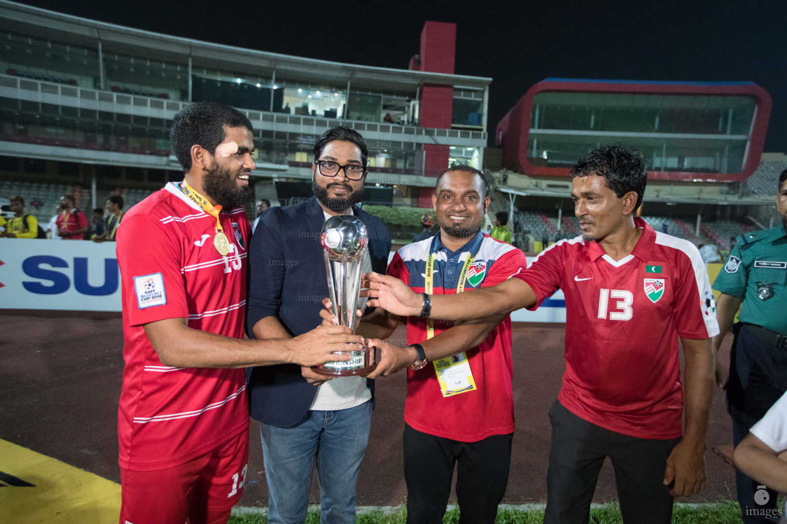 India vs Maldives in SAFF Suzuki Cup 2018 Finals in Dhaka, Bangladesh, Saturday, September 15, 2018. (Images.mv Photo/Hussain Sinan)