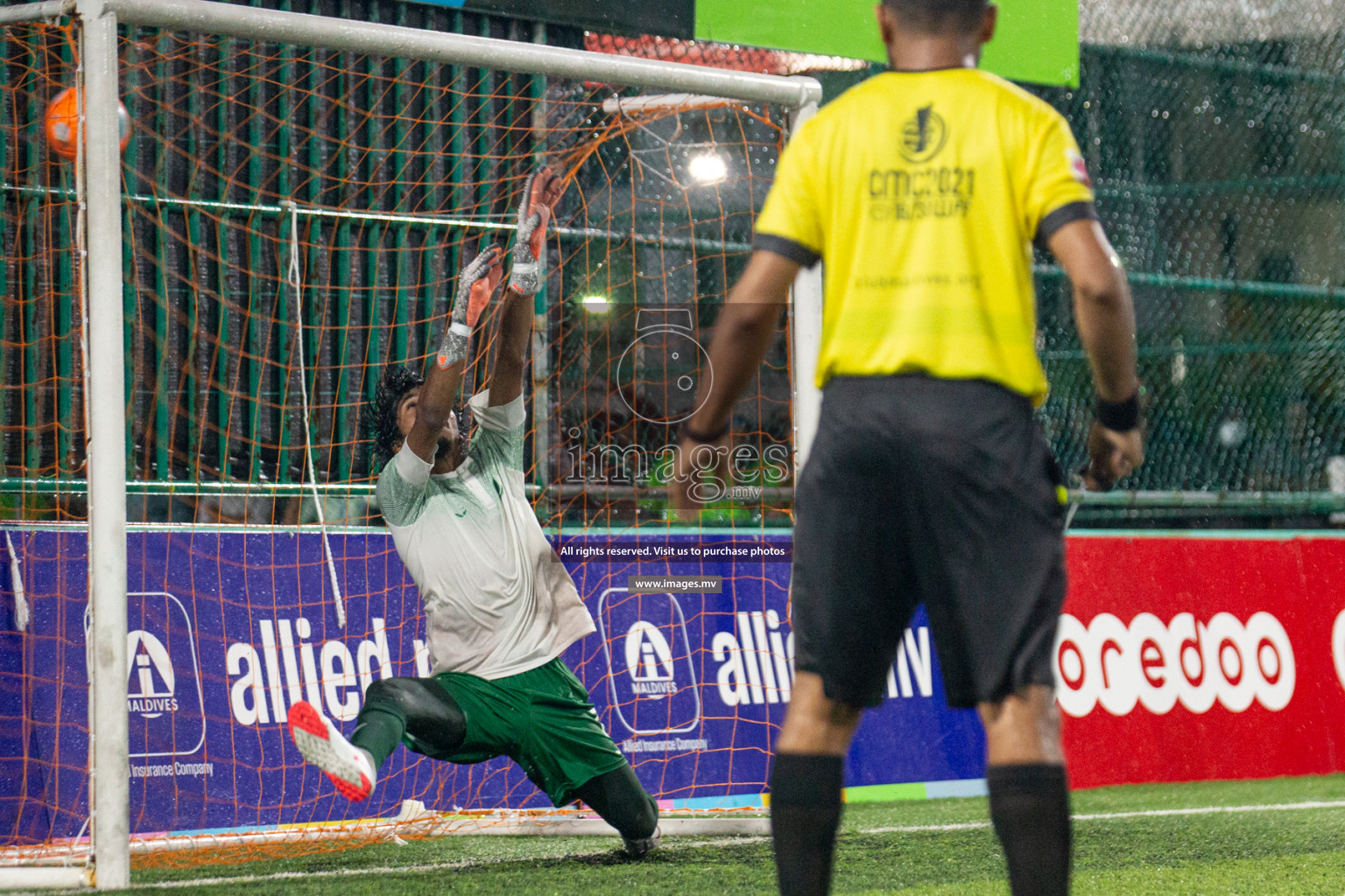 Team FSM vs Club HDC in the Quarter Finals of Club Maldives 2021 held at Hulhumale;, on 12th December 2021 Photos: Nasam / images.mv