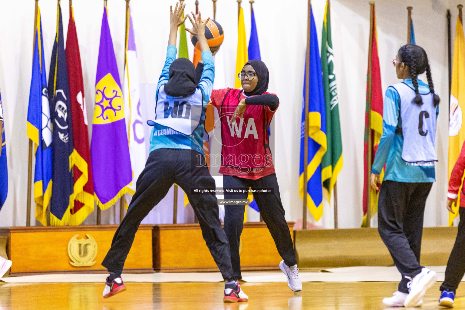 Day4 of 24th Interschool Netball Tournament 2023 was held in Social Center, Male', Maldives on 30th October 2023. Photos: Nausham Waheed / images.mv