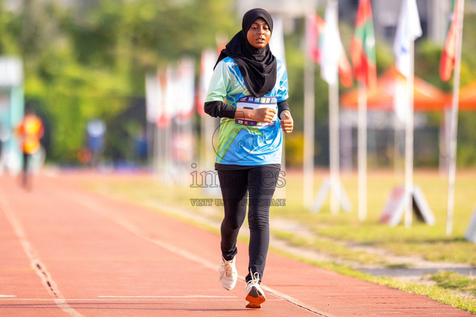 Day 5 of MWSC Interschool Athletics Championships 2024 held in Hulhumale Running Track, Hulhumale, Maldives on Wednesday, 13th November 2024. Photos by: Raif Yoosuf / Images.mv