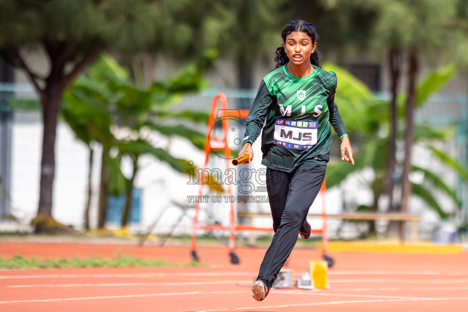 Day 5 of MWSC Interschool Athletics Championships 2024 held in Hulhumale Running Track, Hulhumale, Maldives on Wednesday, 13th November 2024. Photos by: Raif Yoosuf / Images.mv