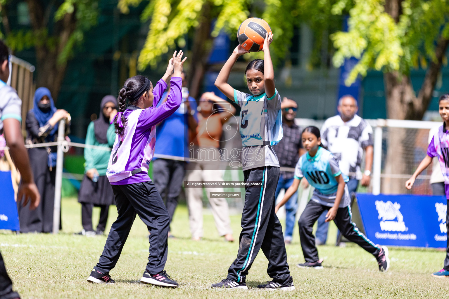 Day 1 of Nestle' Kids Netball Fiesta 2023 held in Henveyru Stadium, Male', Maldives on Thursday, 30th November 2023. Photos by Nausham Waheed / Images.mv