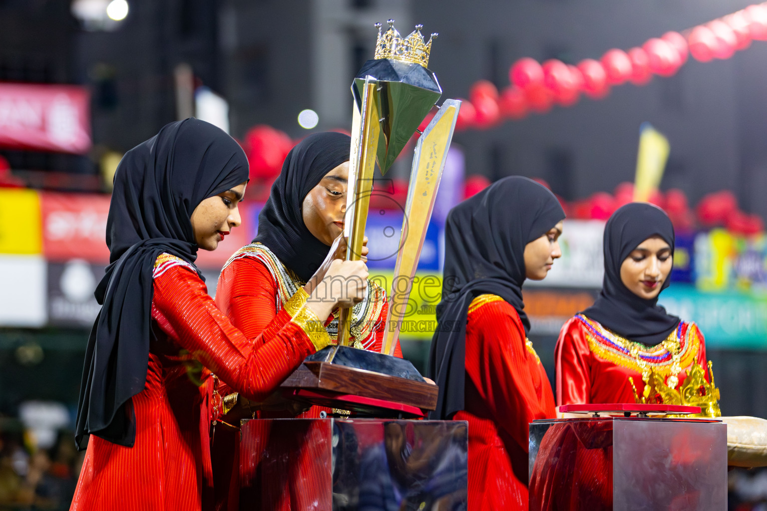 L. Gan VS B. Eydhafushi in the Finals of Golden Futsal Challenge 2024 which was held on Thursday, 7th March 2024, in Hulhumale', Maldives. 
Photos: Hassan Simah / images.mv