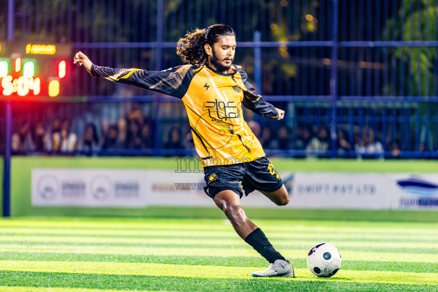 All Wolves vs Friends in Day 3 of Eydhafushi Futsal Cup 2024 was held on Wednesday, 10th April 2024, in B Eydhafushi, Maldives Photos: Nausham Waheed / images.mv