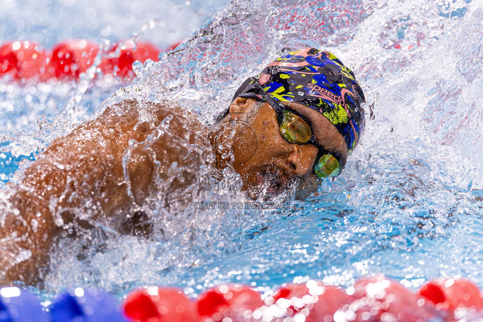 Day 4 of 1st National Short Course Swimming Competition held in Hulhumale', Maldives on Tuesday, 17th June 2025. Photos: Nausham Waheed / images.mv