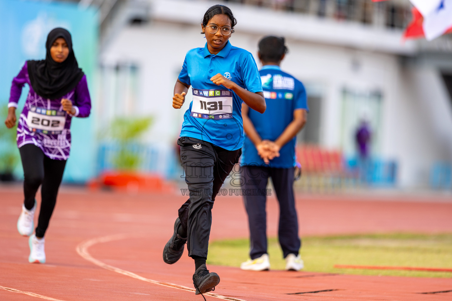 Day 2 of MWSC Interschool Athletics Championships 2024 held in Hulhumale Running Track, Hulhumale, Maldives on Sunday, 10th November 2024. Photos by: Ismail Thoriq / Images.mv