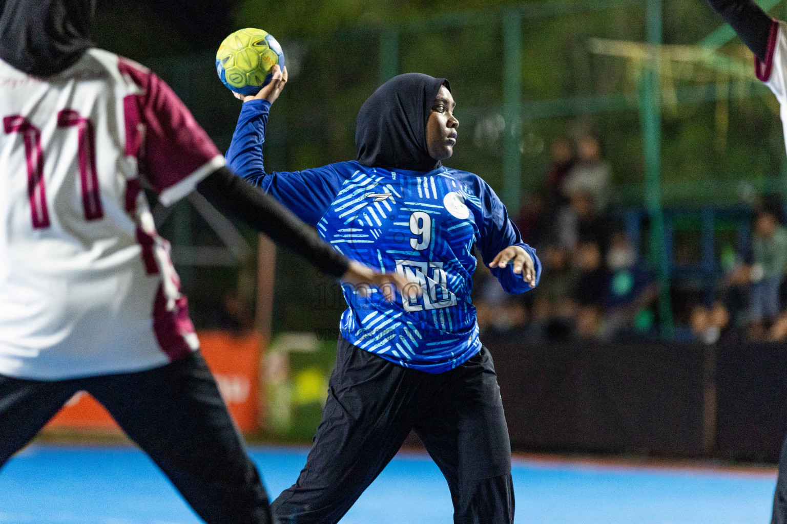 Day 14 of 10th National Handball Tournament 2023, held in Handball ground, Male', Maldives on Monday, 11th December 2023 Photos: Nausham Waheed/ Images.mv