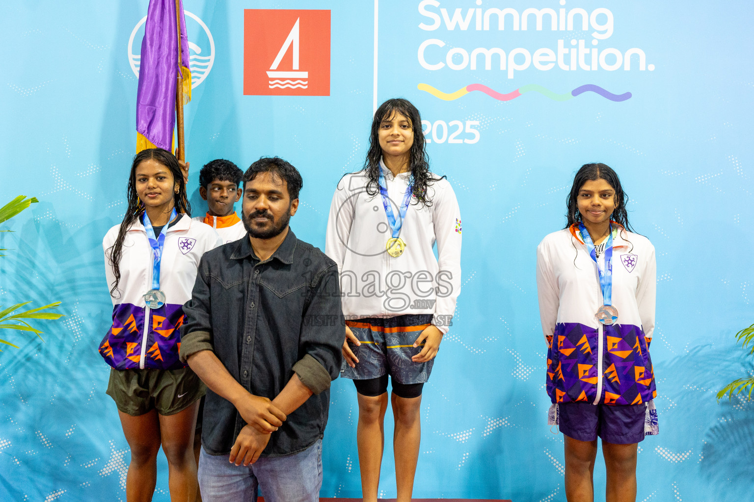 Day 4 of BML 21st Interschool Swimming Competition 2025 was held in Hulhumale' Swimming Pool, Hulhumale', Maldives on Tuesday, 14th October 2025. Photos: Mohamed Mahfooz Moosa / images.mv
