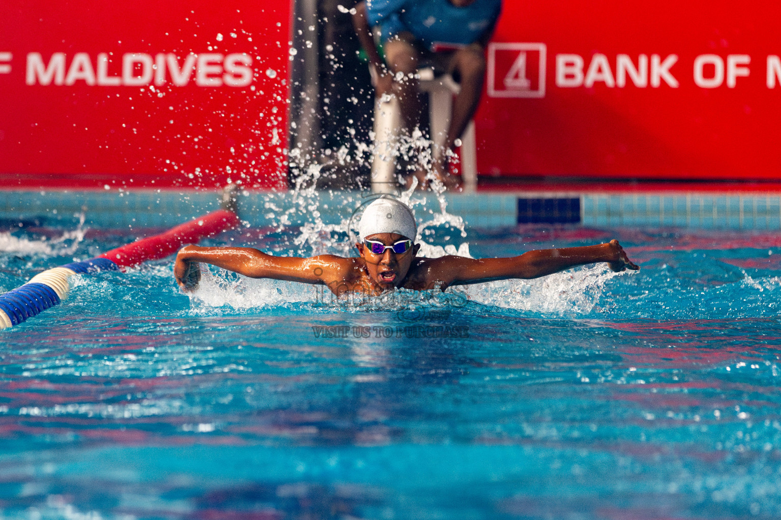 Day 3 of National Swimming Competition 2024 held in Hulhumale', Maldives on Sunday, 15th December 2024. 
Photos: Hassan Simah / images.mv