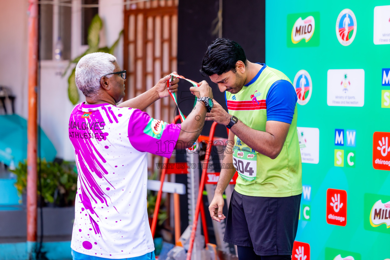 Day 2 of 12th Milo Association Championships was held in Ekuveni Track at Male', Maldives on Friday, 25th April 2025. Photos: Nausham Waheed / images.mv