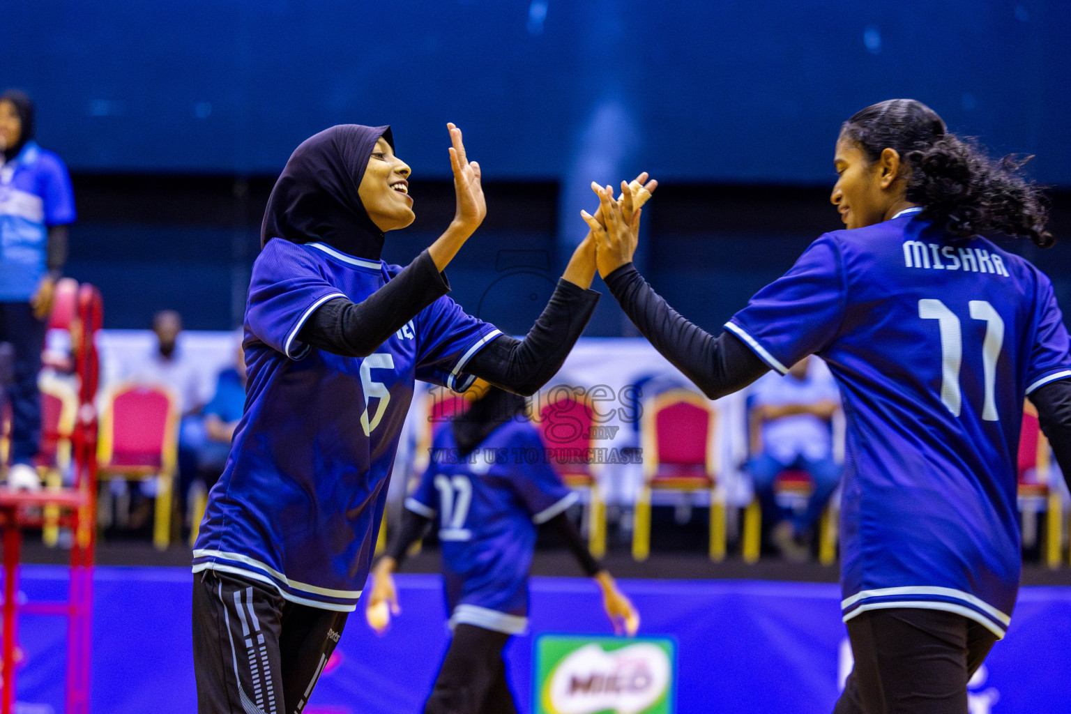 Finals of Interschool Volleyball Tournament 2024 was held in Social Center at Male', Maldives on Friday, 6th December 2024. Photos: Nausham Waheed / images.mv