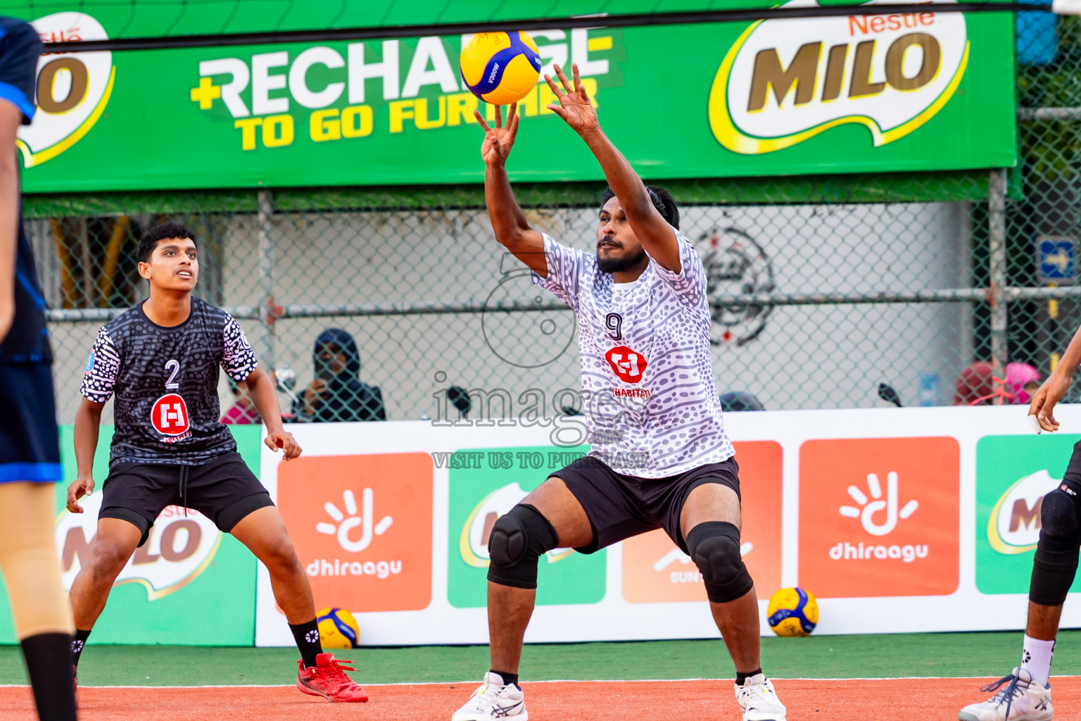 Club rising star academy vs Sports club city in Milo National Junior Volleyball Championship 2025 Day 2 was held on Sunday, 23rd November 2025 at Ekuveni Turf Court Male', Maldives. Photos: Nausham Waheed / images.mv