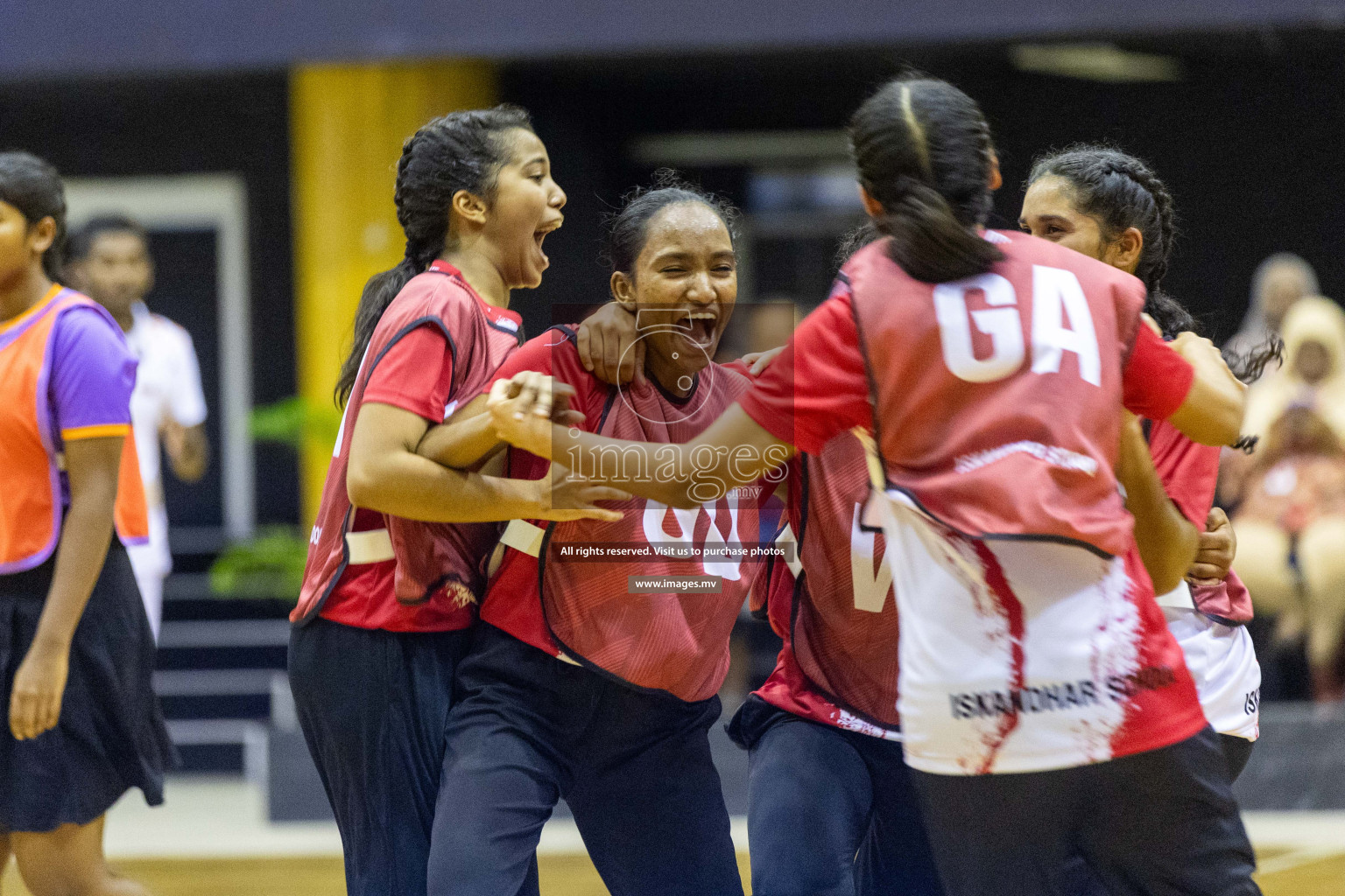 Final of 24th Interschool Netball Tournament 2023 was held in Social Center, Male', Maldives on 7th November 2023. Photos: Nausham Waheed / images.mv