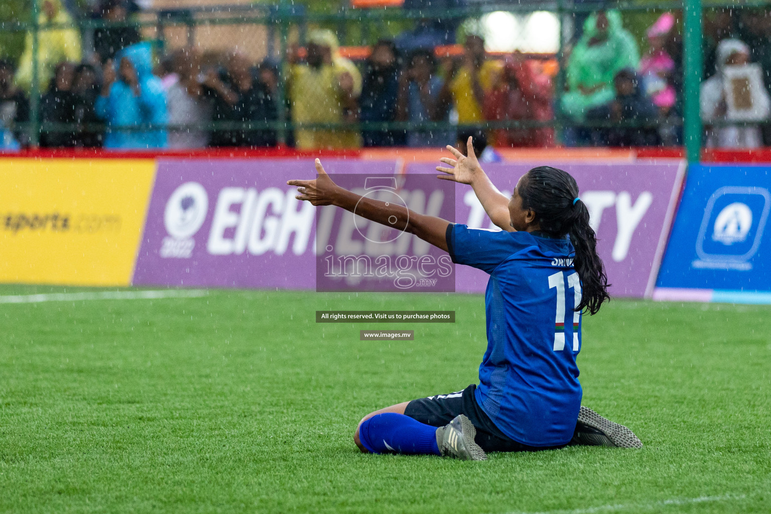 WAMCO vs Team Fenaka in Eighteen Thirty Women's Futsal Fiesta 2022 was held in Hulhumale', Maldives on Friday, 14th October 2022. Photos: Hassan Simah / images.mv