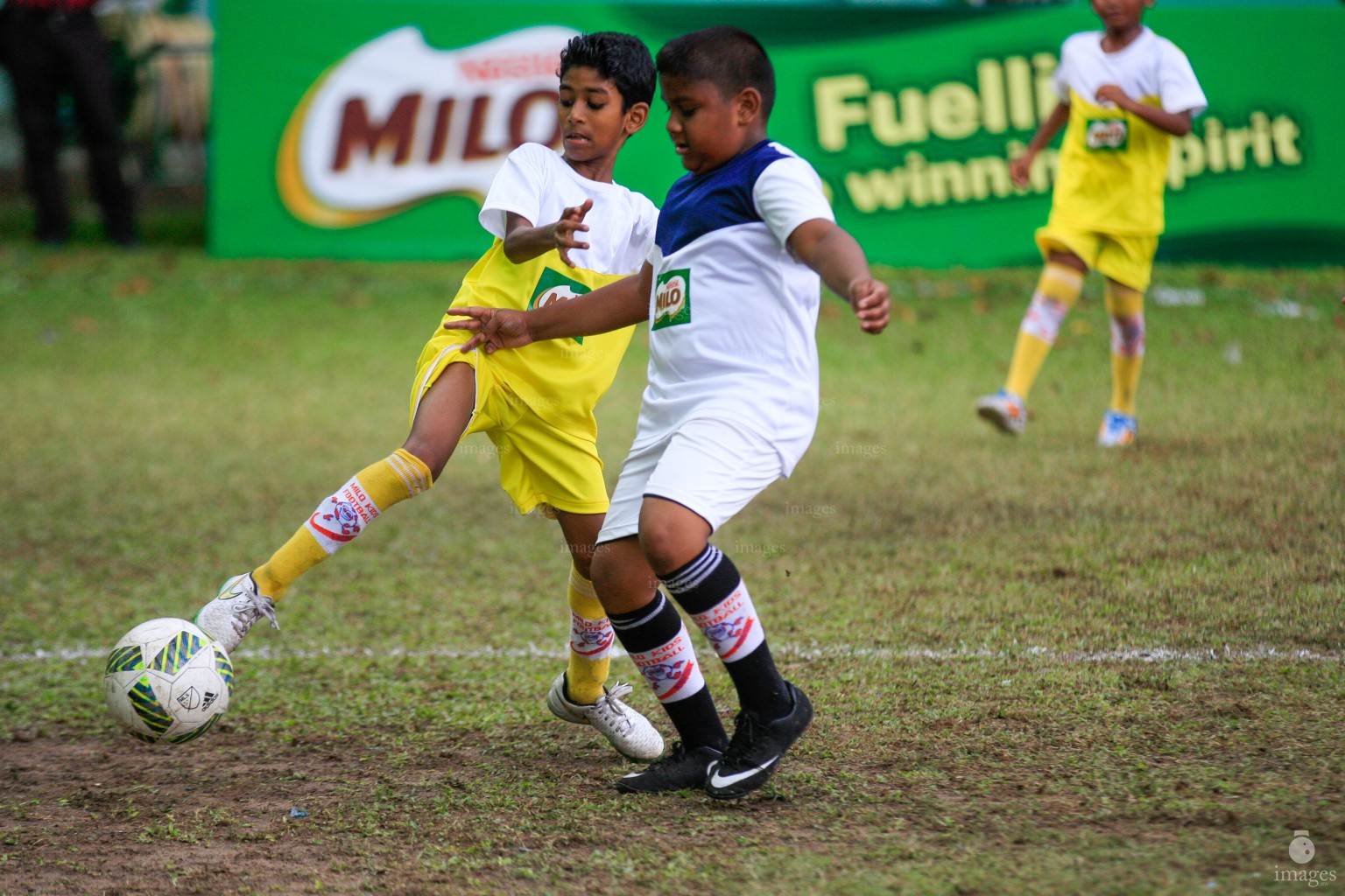 Finals  of Milo Kids Football Fiesta in Henveiru Grounds  in Male', Maldives, Saturday, April. 09, 2016.(Images.mv Photo/ Hussain Sinan).