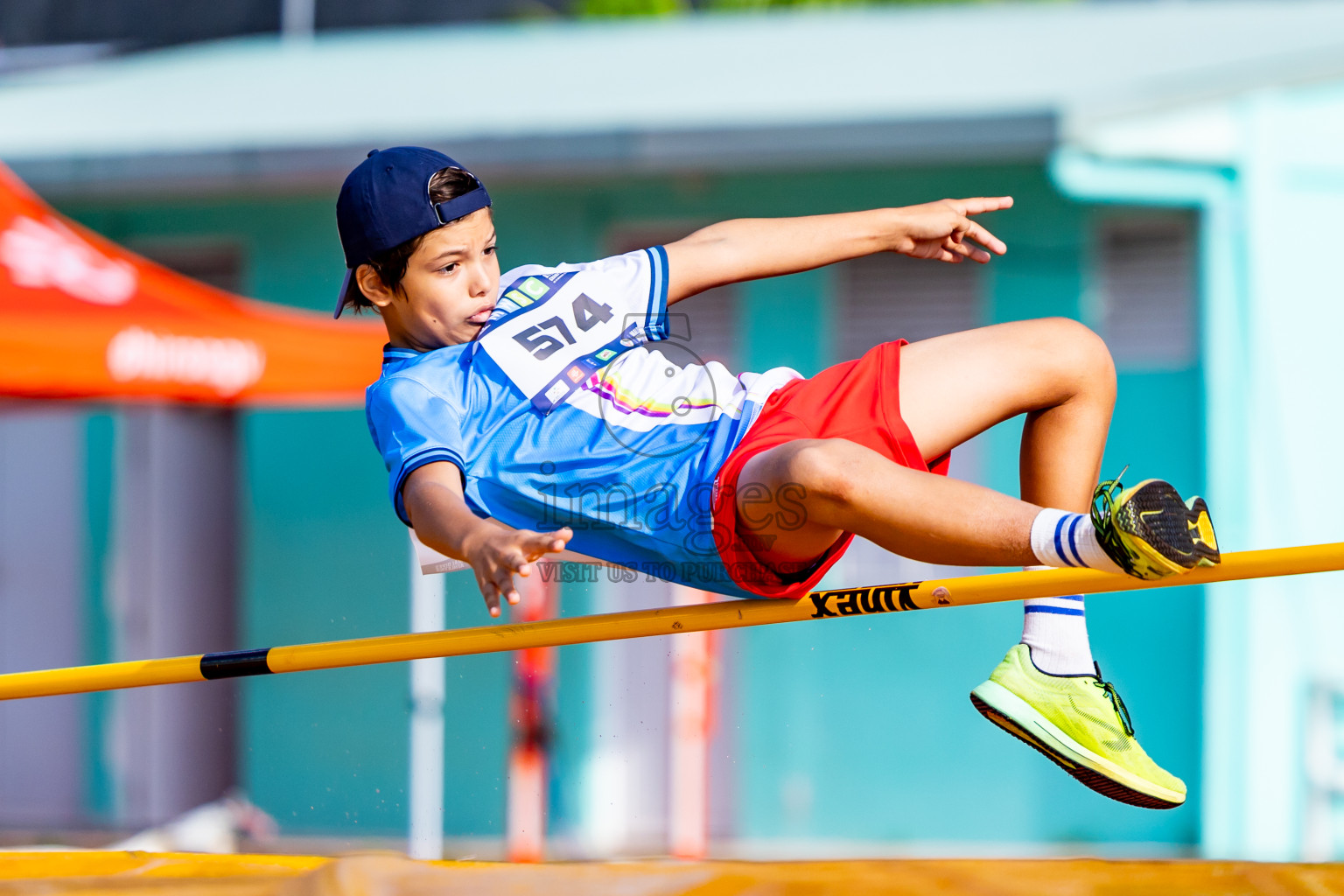 Day 3 of MWSC Interschool Athletics Championships 2024 held in Hulhumale Running Track, Hulhumale, Maldives on Monday, 11th November 2024. Photos by:  Nausham Waheed / Images.mv