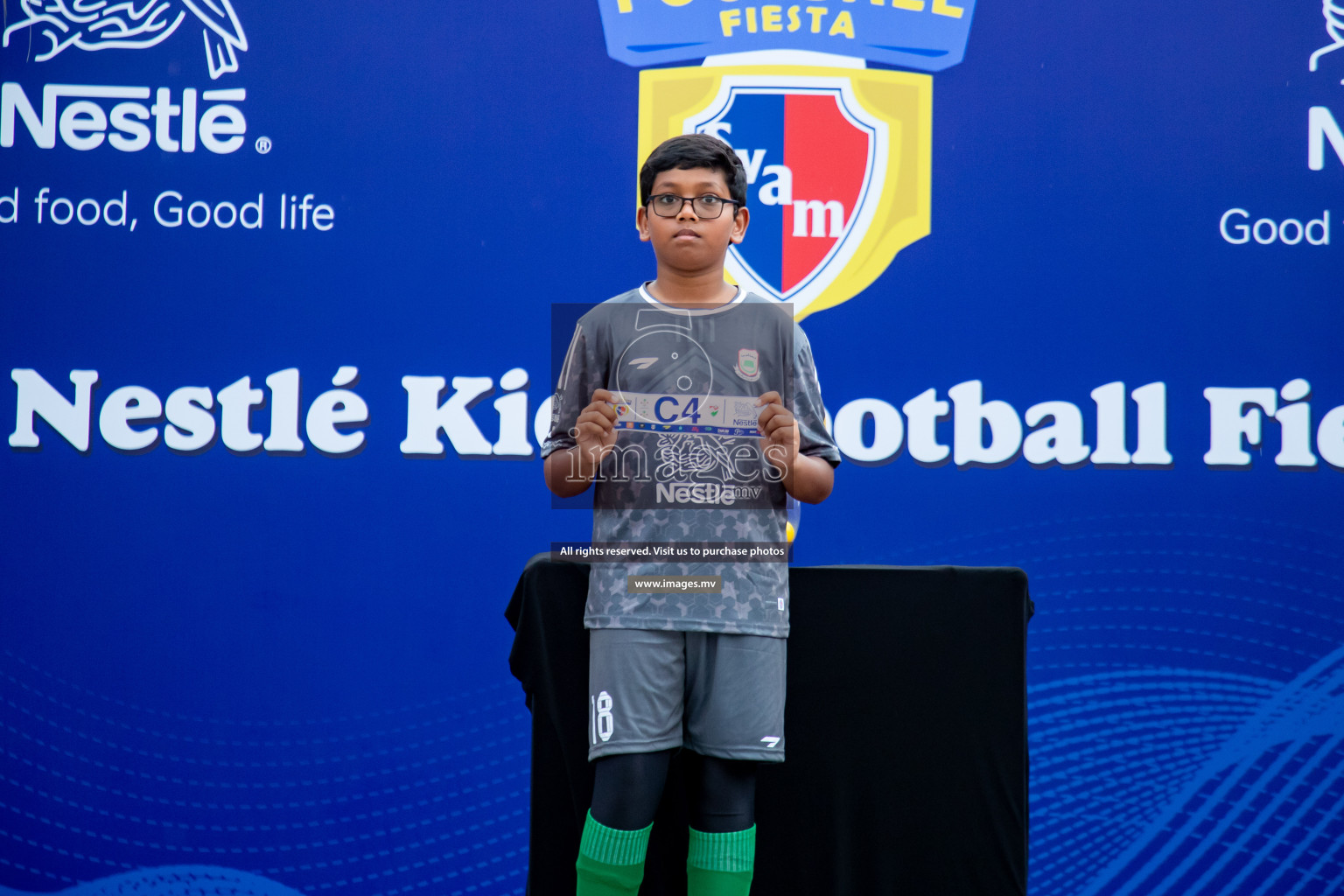 Draw Ceremony of Nestle' Kids Football Fiesta 2023 held in Artificial Beach, Male', Maldives on Saturday, 7th October 2023