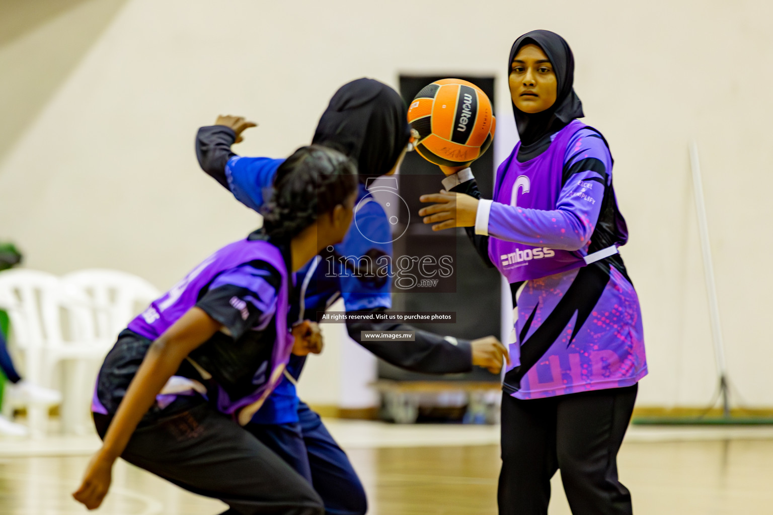 Day 8 of 24th Interschool Netball Tournament 2023 was held in Social Center, Male', Maldives on 3rd November 2023. Photos: Hassan Simah, Nausham Waheed / images.mv