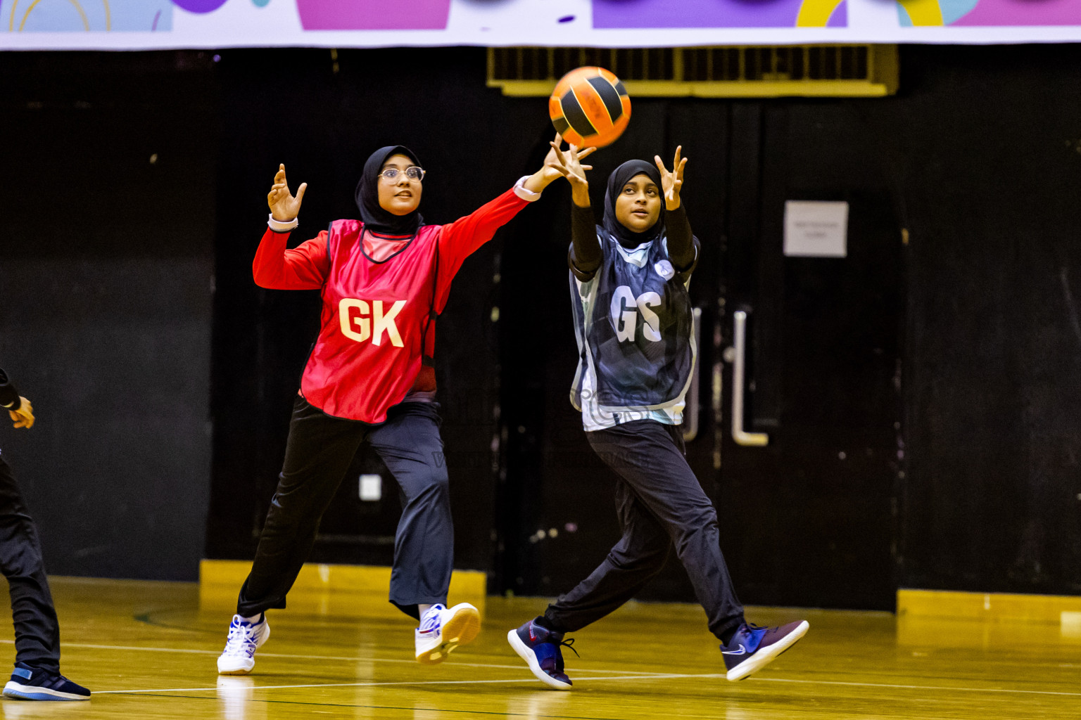 Day 9 of 25th Inter-School Netball Tournament was held in Social Center at Male', Maldives on Monday, 19th August 2024. Photos: Nausham Waheed / images.mv