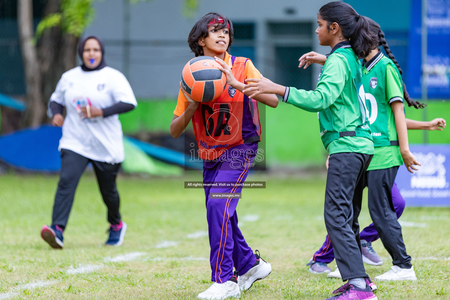 Day 1 of Nestle' Kids Netball Fiesta 2023 held in Henveyru Stadium, Male', Maldives on Thursday, 30th November 2023. Photos by Nausham Waheed / Images.mv