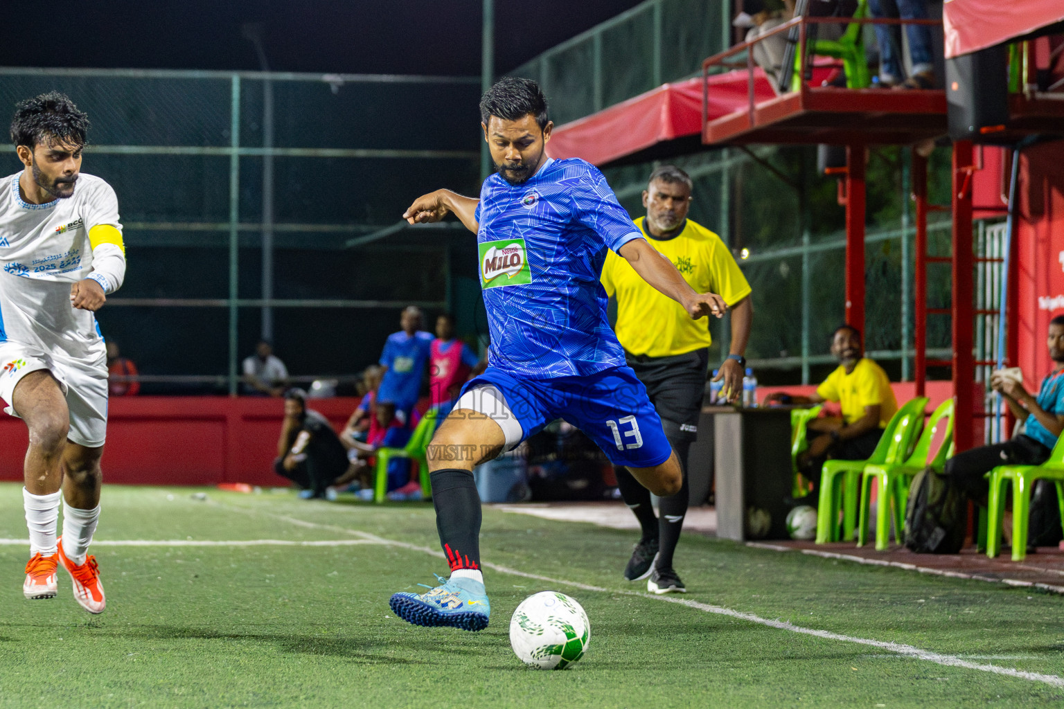 BCC vs Police Club in Day 9 of Office League 2025 was held on Thursday, 24th April 2025 in Hulhumale', Maldives. Photos: Mohamed Mahfooz Moosa / images.mv