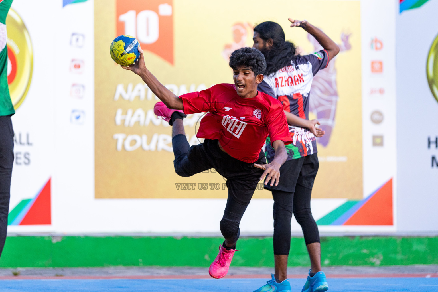 Day 8 of 10th National Handball Tournament 2023, held in Handball ground, Male', Maldives on Tuesday, 5th December 2023 Photos: Nausham Waheed/ Images.mv