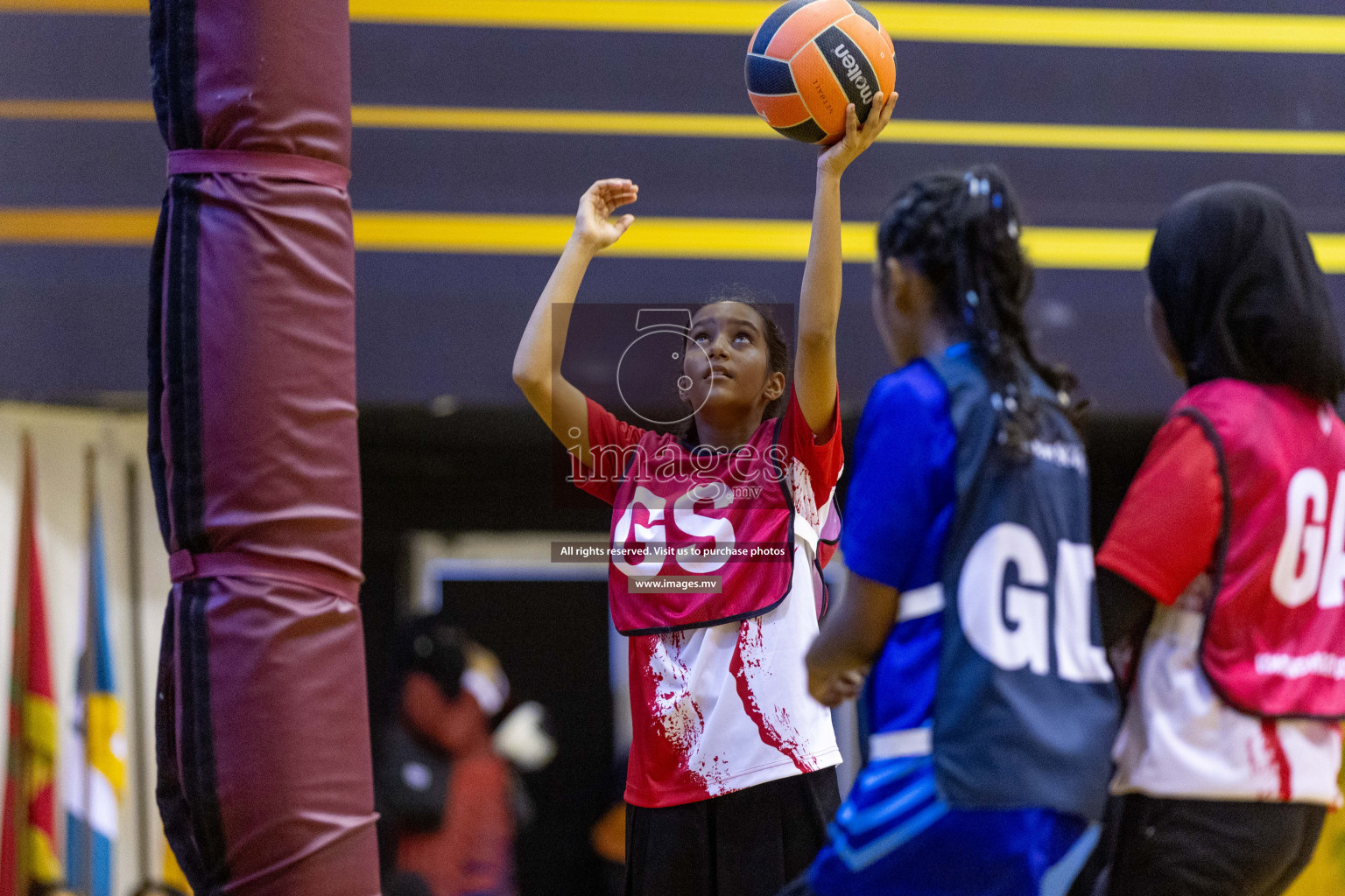 Day7 of 24th Interschool Netball Tournament 2023 was held in Social Center, Male', Maldives on 2nd November 2023. Photos: Nausham Waheed / images.mv