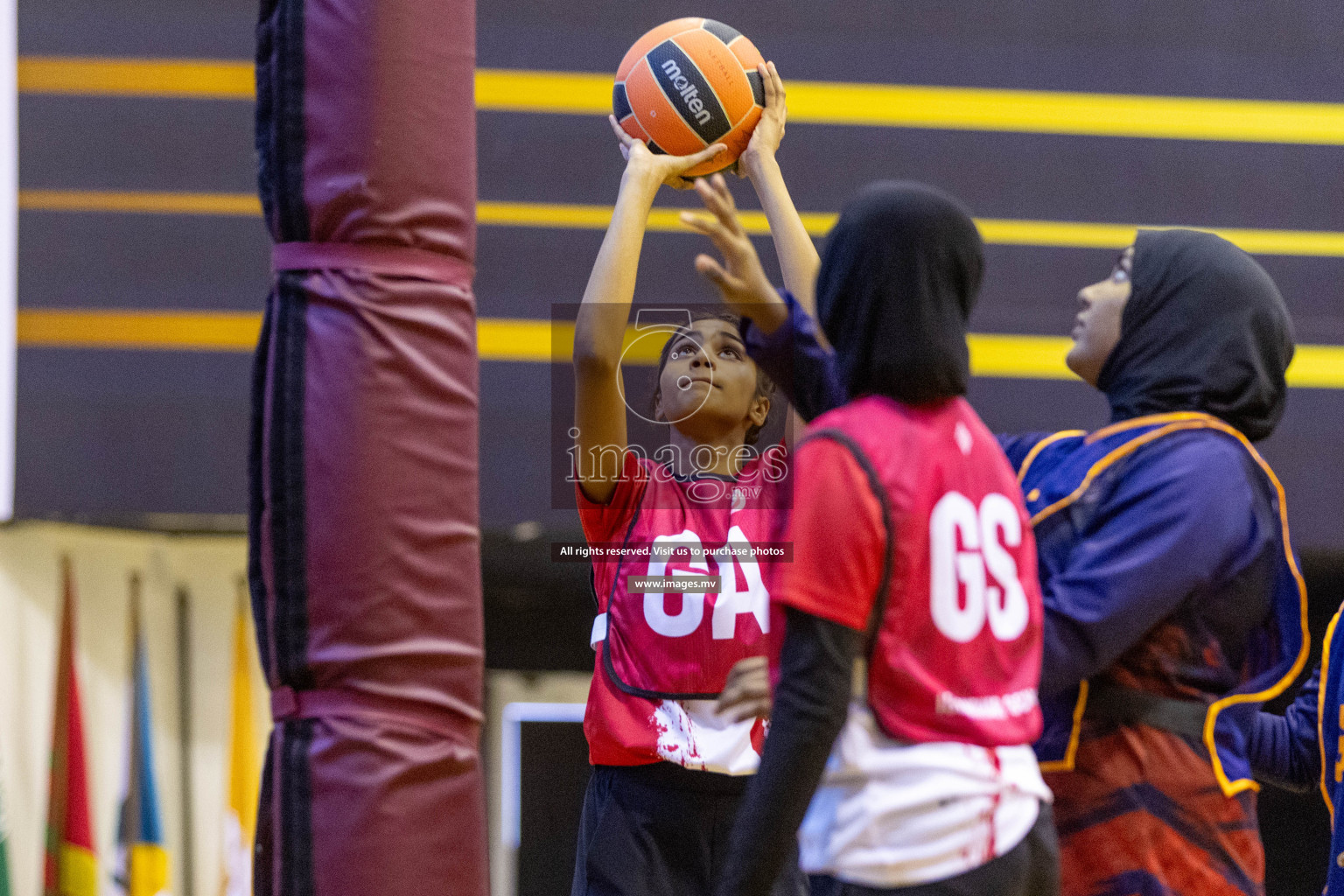 Day7 of 24th Interschool Netball Tournament 2023 was held in Social Center, Male', Maldives on 2nd November 2023. Photos: Nausham Waheed / images.mv