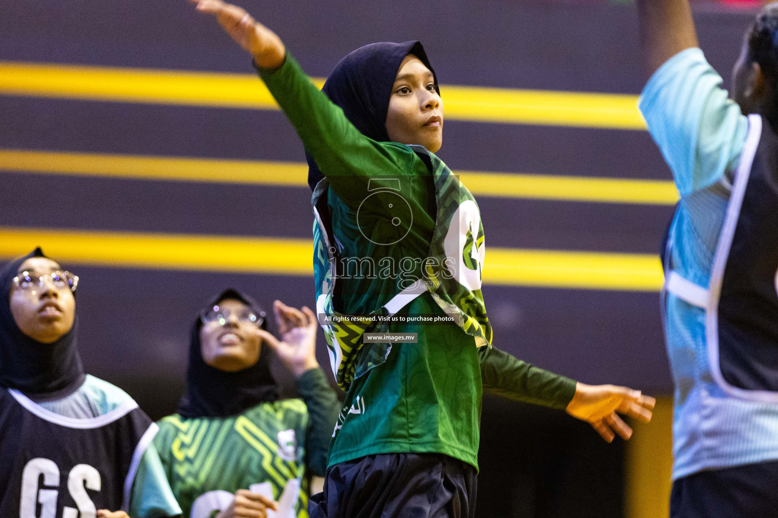 Day5 of 24th Interschool Netball Tournament 2023 was held in Social Center, Male', Maldives on 31st October 2023. Photos: Nausham Waheed / images.mv