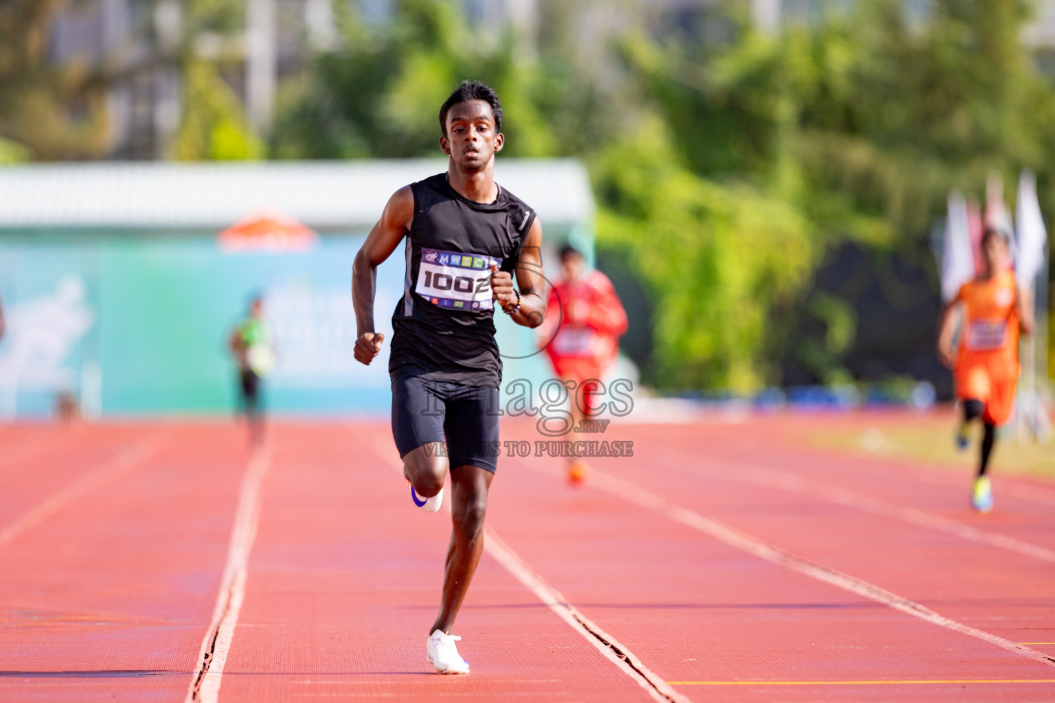 Day 3 of MWSC Interschool Athletics Championships 2024 held in Hulhumale Running Track, Hulhumale, Maldives on Monday, 11th November 2024. 
Photos by: Hassan Simah / Images.mv