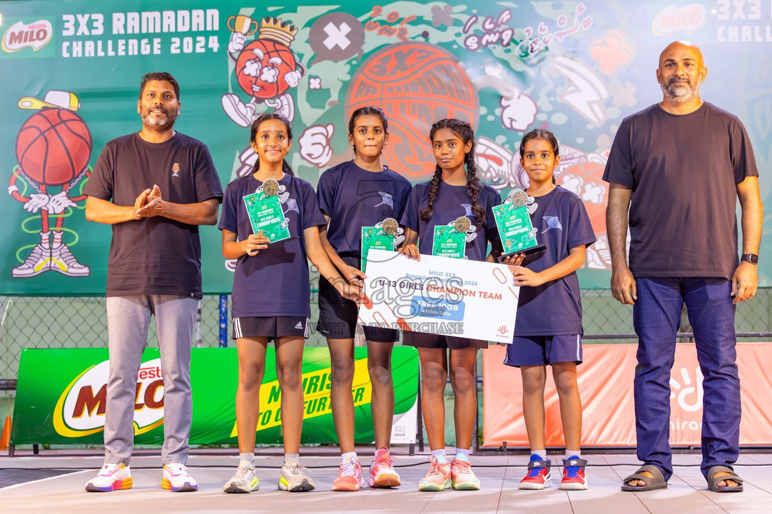 Final Day of MILO Ramadan 3x3 Challenge 2024 was held in Ekuveni Outdoor Basketball Court at Male', Maldives on Tuesday, 19th March 2024.
Photos: Ismail Thoriq / images.mv