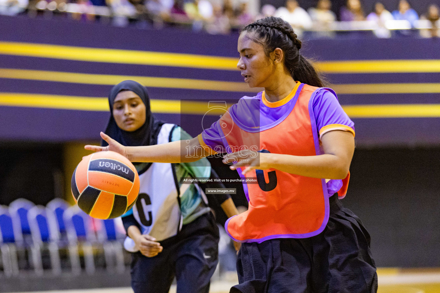 Day2 of 24th Interschool Netball Tournament 2023 was held in Social Center, Male', Maldives on 28th October 2023. Photos: Nausham Waheed / images.mv