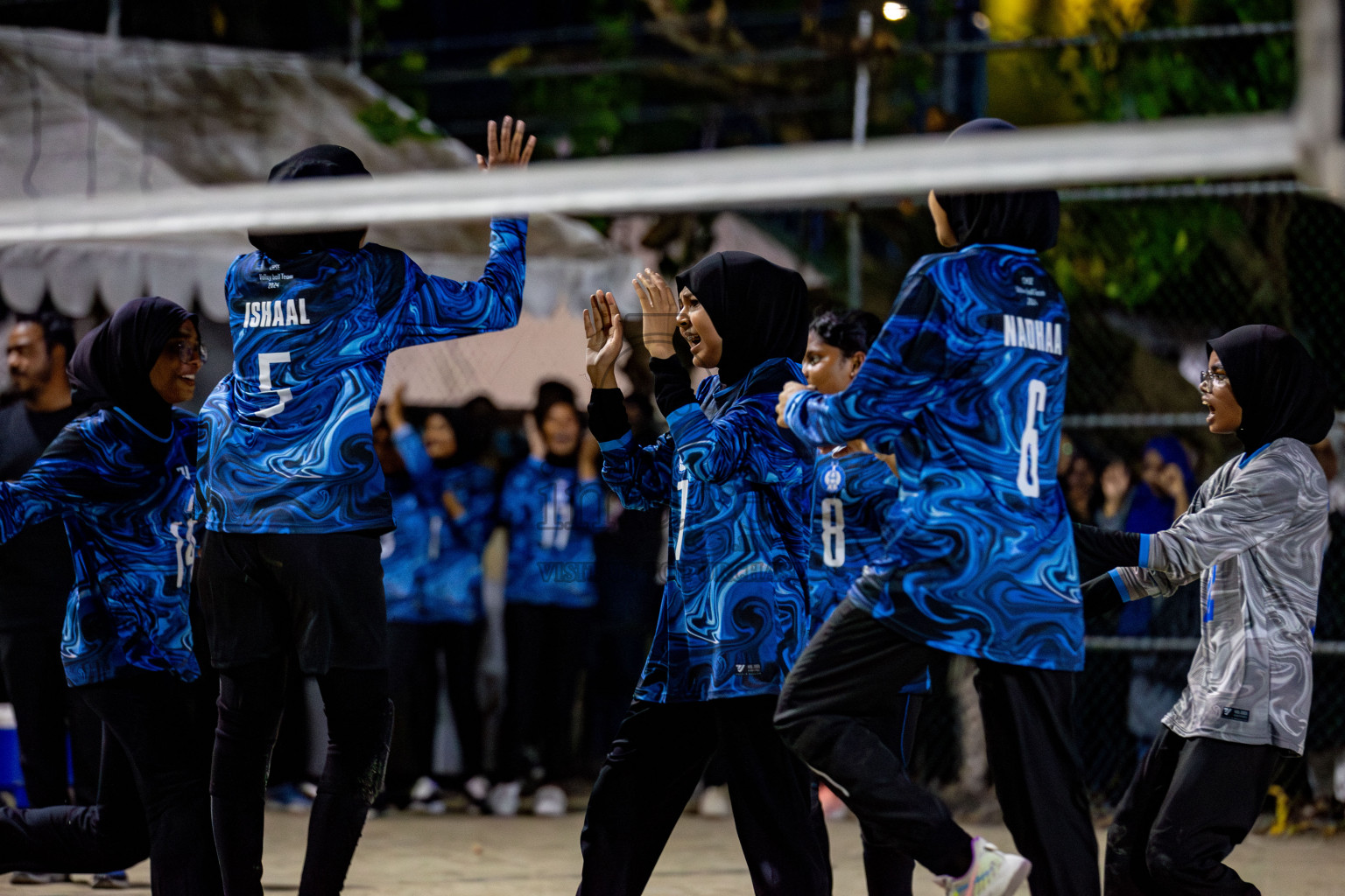 U19 Male and Atoll Girl's Finals in Day 9 of Interschool Volleyball Tournament 2024 was held in ABC Court at Male', Maldives on Saturday, 30th November 2024. Photos: Hassan Simah / images.mv