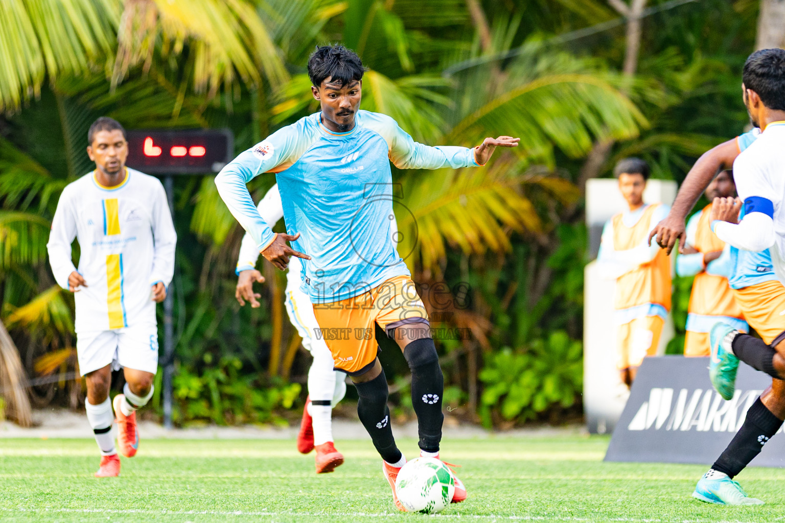 Oblu Sangli vs Joy Island in Resort League 2025 (North Male Zone) day 4 was held on Saturday, 6th September 2025 in One And Only Reethi Rah Maldives Resort, Photos: Areef Adam / images.mv