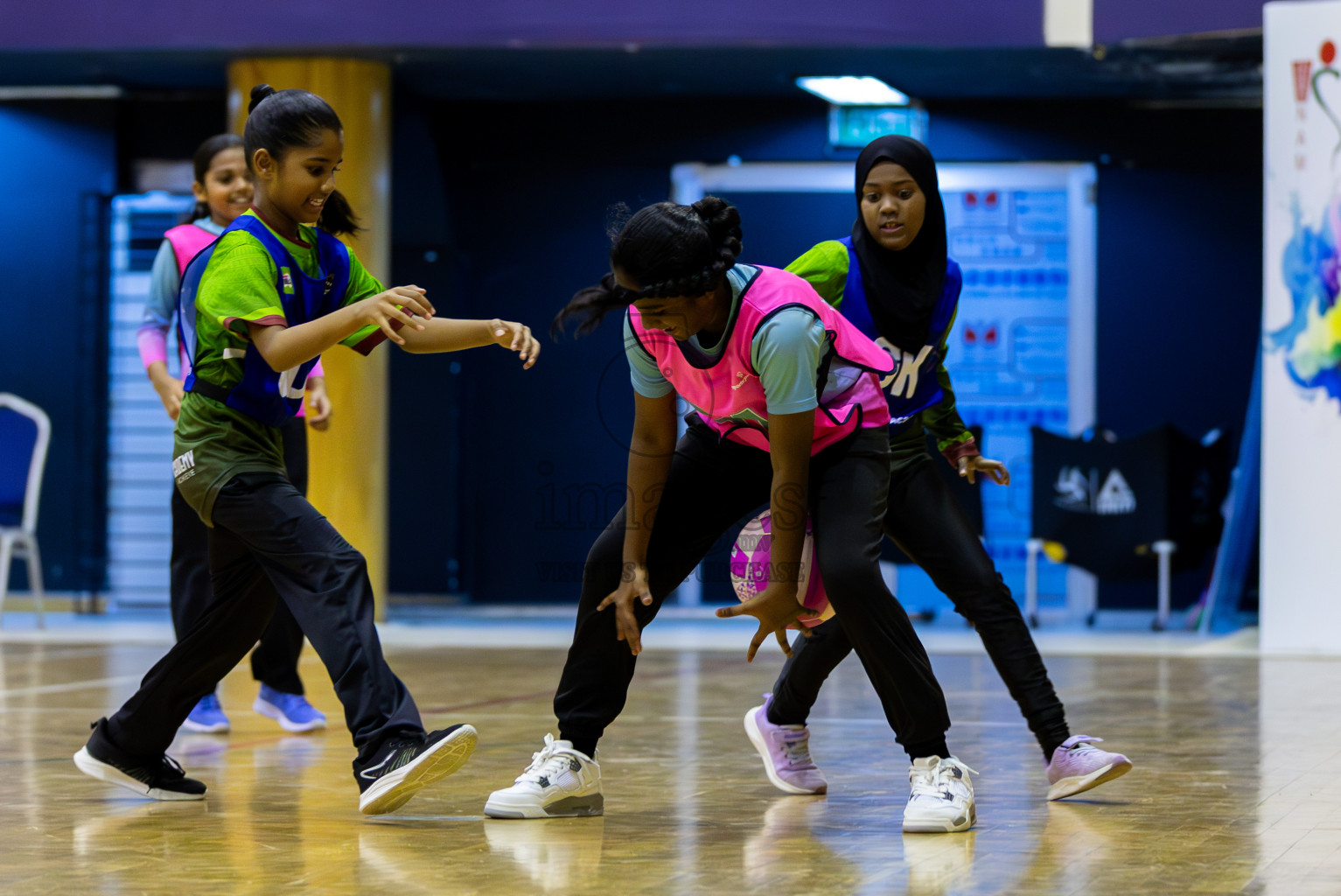 NETGEN A vs FIONTI Sports Academy (U11) in Day 1 of 3rd Junior Championship - Netball association of Maldives, held at Social Center on 19th January 2025 . Photos by Shuu Abdul Sattar