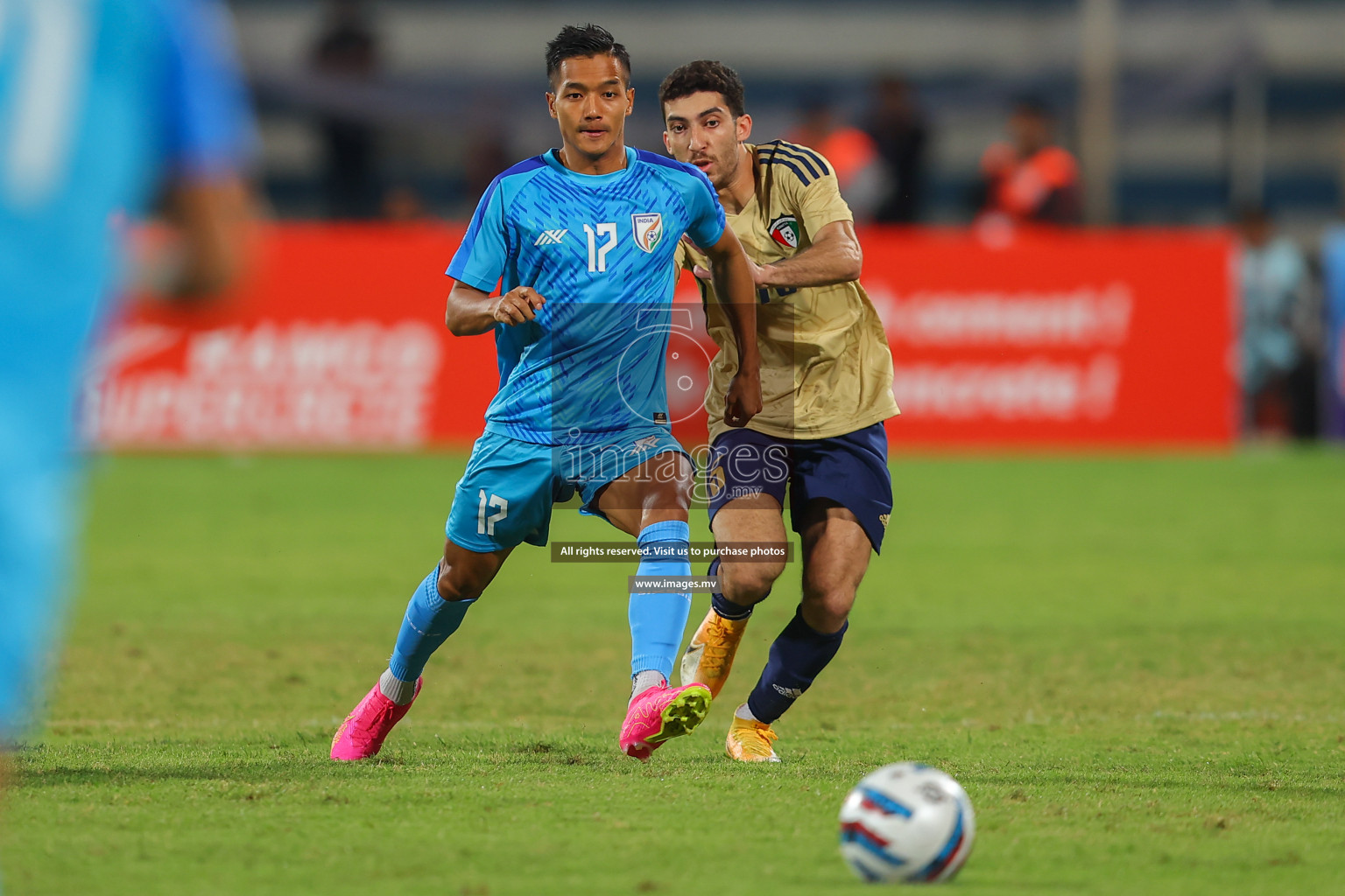 India vs Kuwait in SAFF Championship 2023 held in Sree Kanteerava Stadium, Bengaluru, India, on Tuesday, 27th June 2023. Photos: Nausham Waheed, Hassan Simah / images.mv