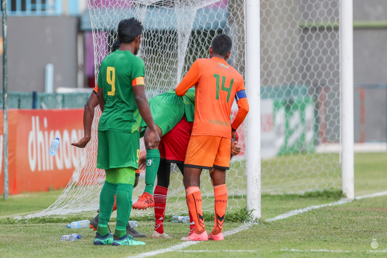 Maziya SRC vs Fehendhoo in Dhiraagu Dhivehi Premier League 2018 in Male, Maldives, Tuesday, October 16, 2018. (Images.mv Photo/Suadh Abdul Sattar)