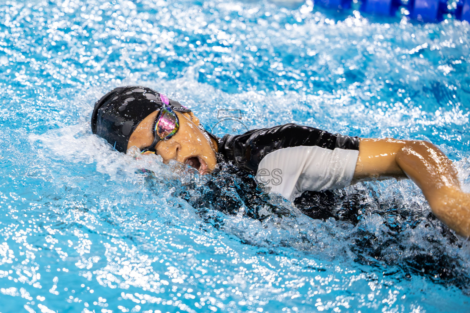 Day 2 of 20th BML Inter-school Swimming Competition 2024 held in Hulhumale', Maldives on Sunday, 13th October 2024. Photos: Ismail Thoriq / images.mv