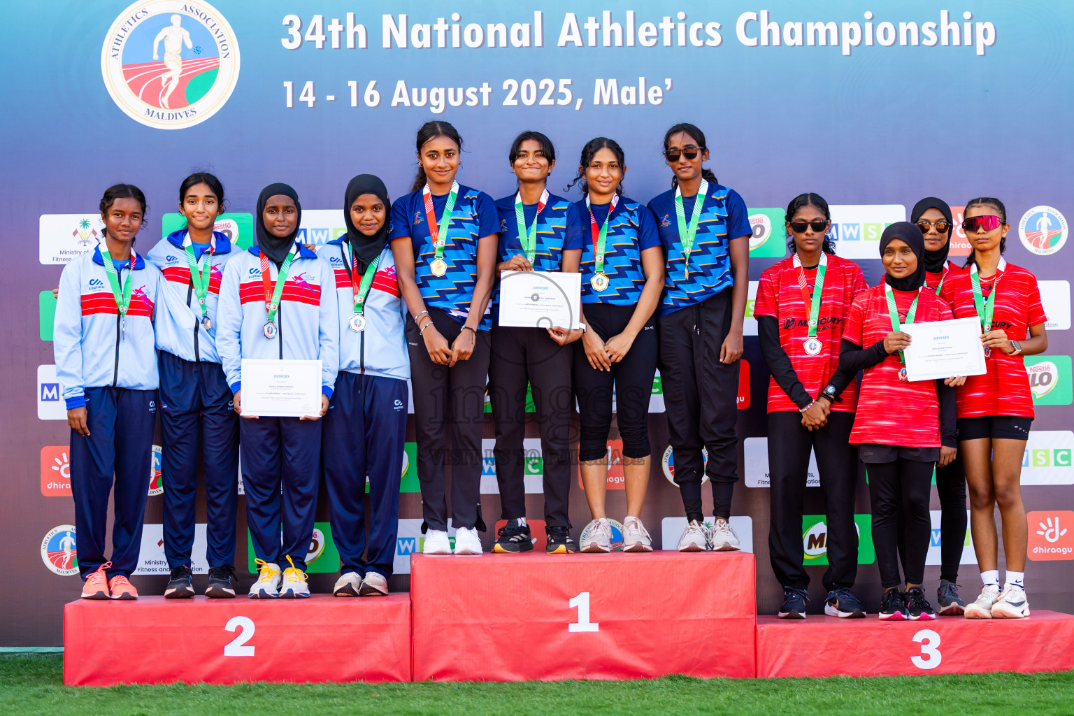 Day 3 of National Athletics Championship 2025 was held at Ekuveni Running Ground in Male', Maldives on Saturday, 16th August 2025. Photos: Nausham Waheed / images.mv