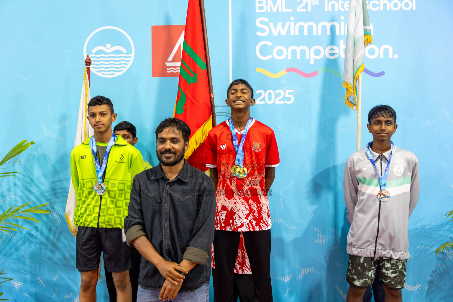 Day 4 of BML 21st Interschool Swimming Competition 2025 was held in Hulhumale' Swimming Pool, Hulhumale', Maldives on Tuesday, 14th October 2025. Photos: Mohamed Mahfooz Moosa / images.mv